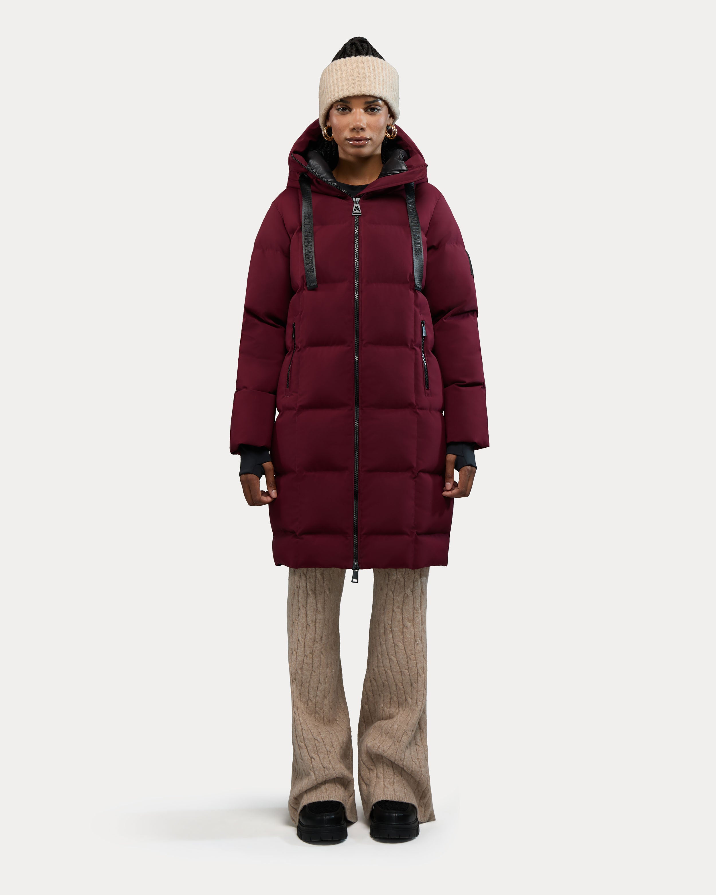 Cluze Mid-Length Puffer with Square Quilting
