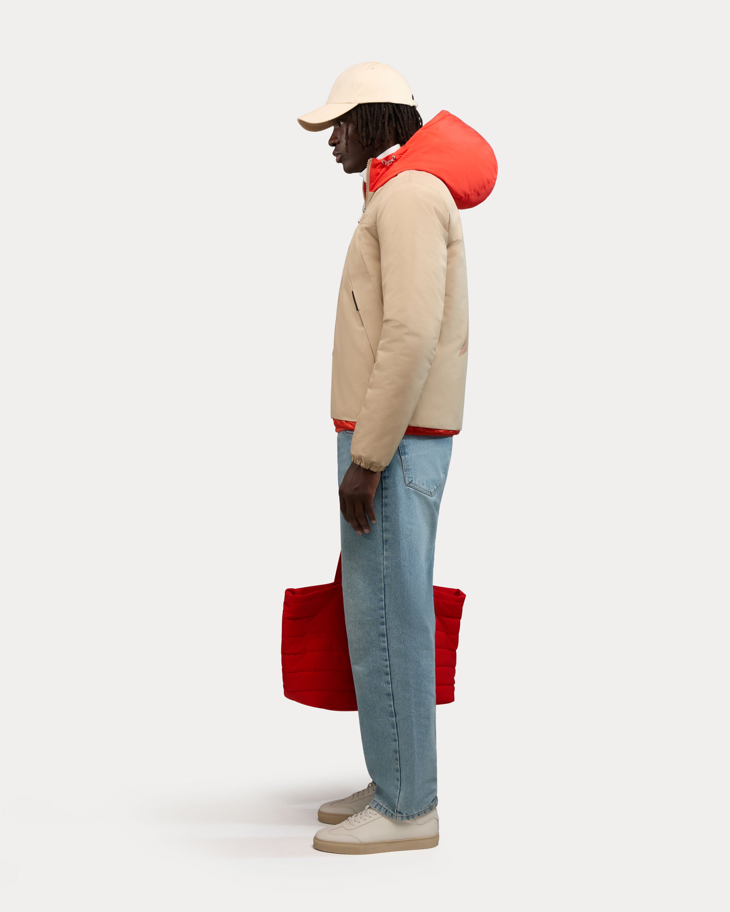 Échiroles Coupe-Vent Réversible pour Hommes 