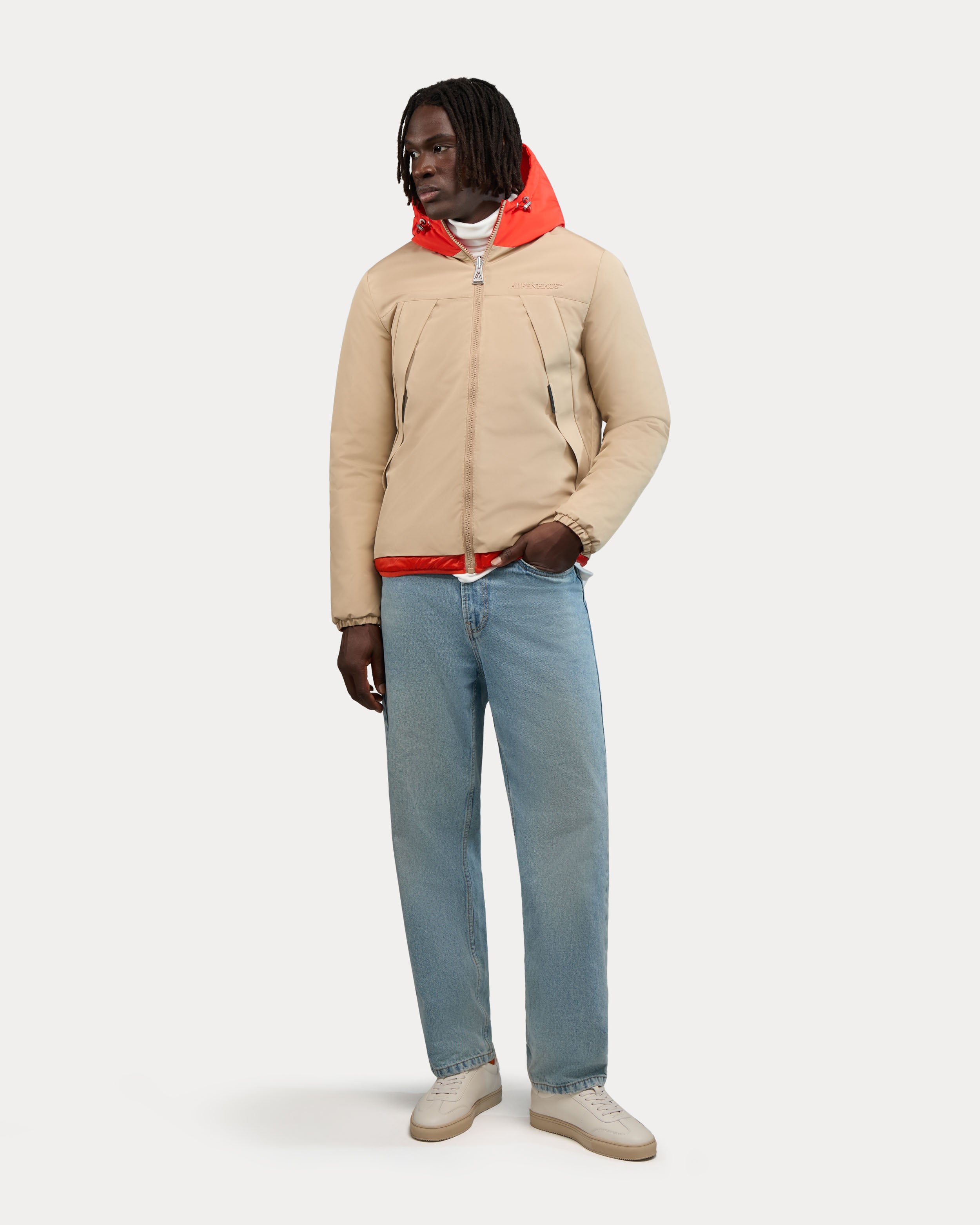 Échiroles Coupe-Vent Réversible pour Hommes 