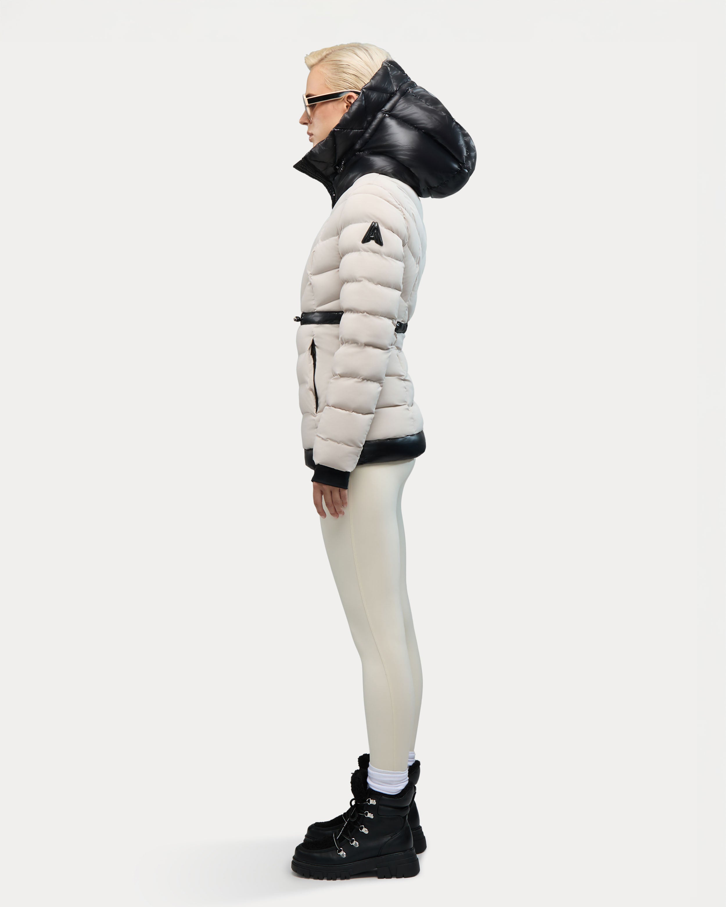 Manteau léger à matelassage en chevron Everlong avec détails lustrés