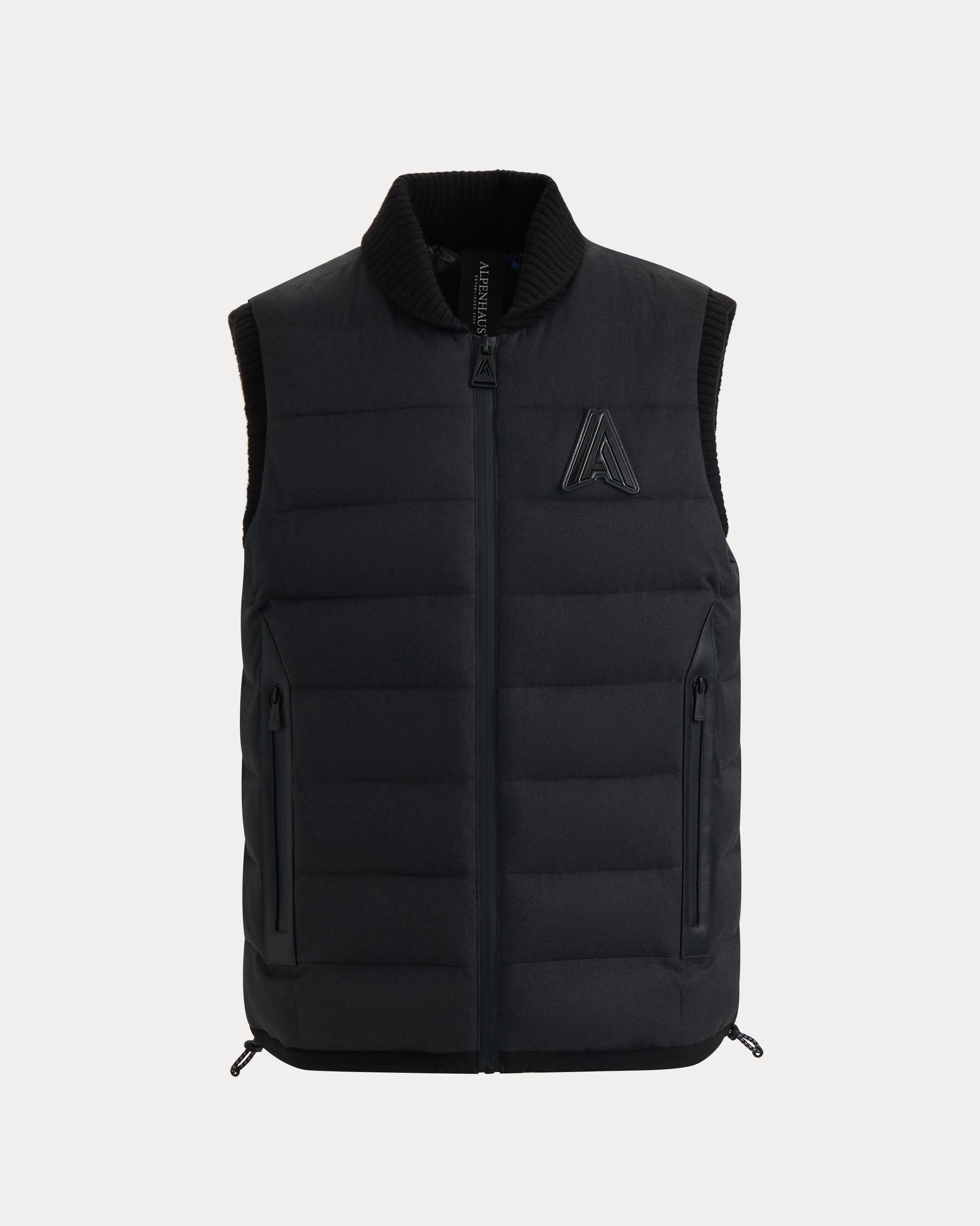 Germain Veste pour Hommes en Tissu Doux et Brossé avec Details Côtelés 