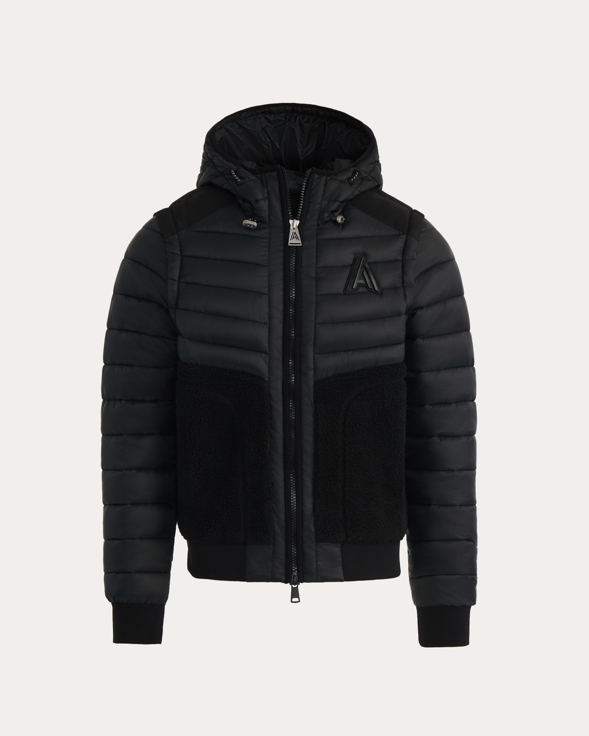Manteau matelassé léger en matériaux assortis 2-en-1 Kirkjufell avec manches amovibles