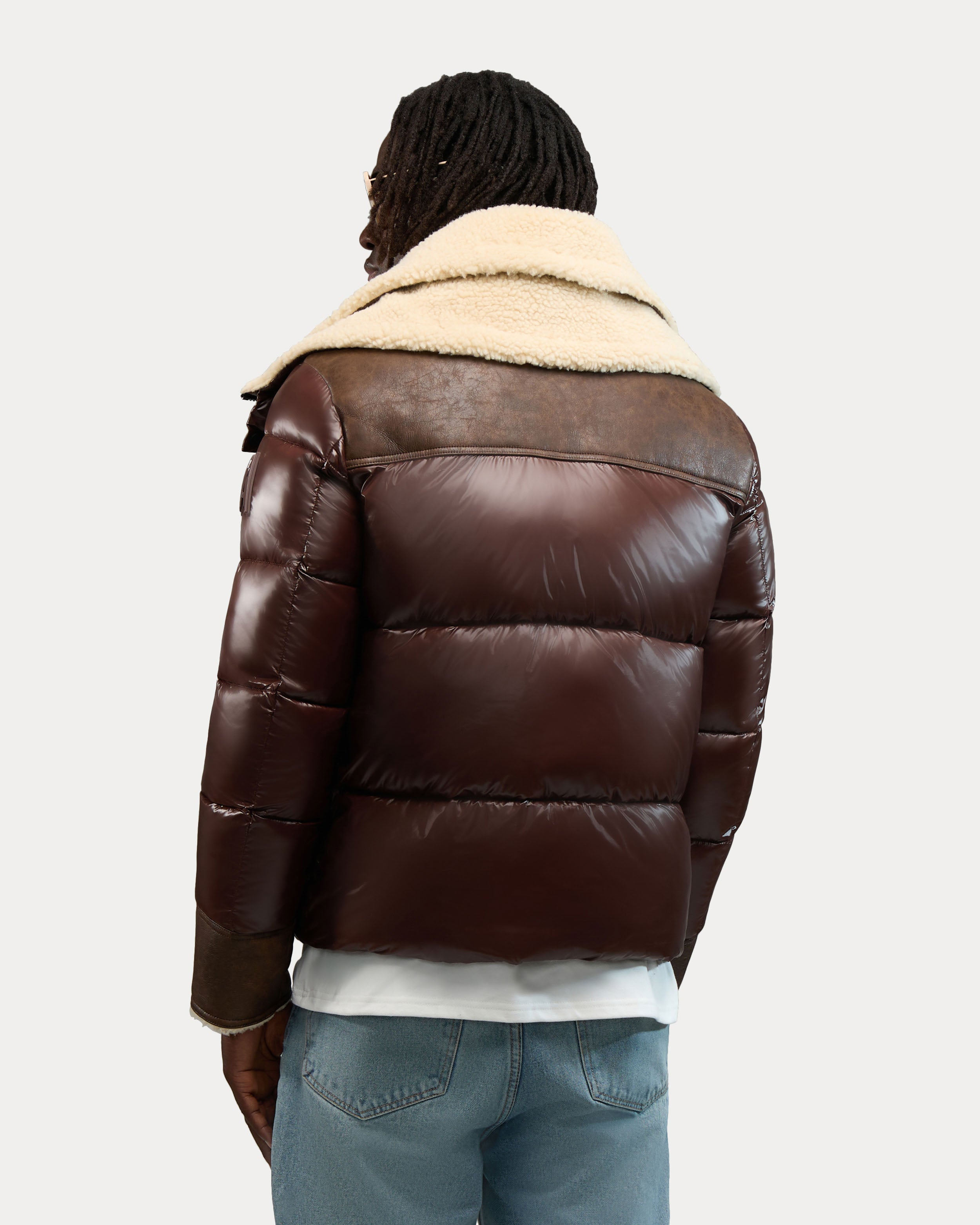 Loriant Unisex Insulated Aviator Puffer