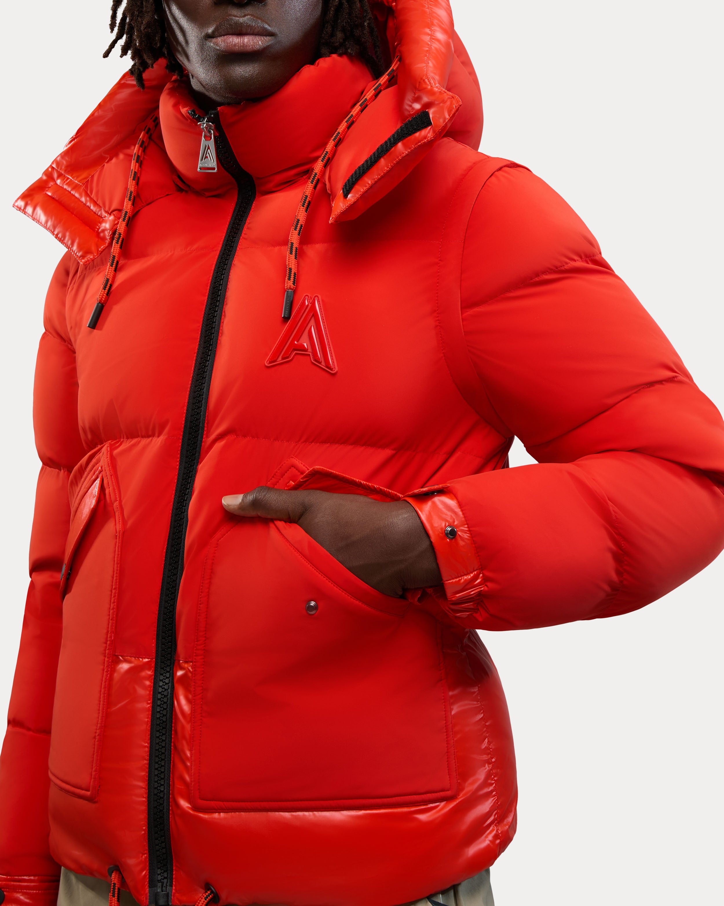 Manteau matelassé 2-en-1 de coupe décontractée unisexe Megeve