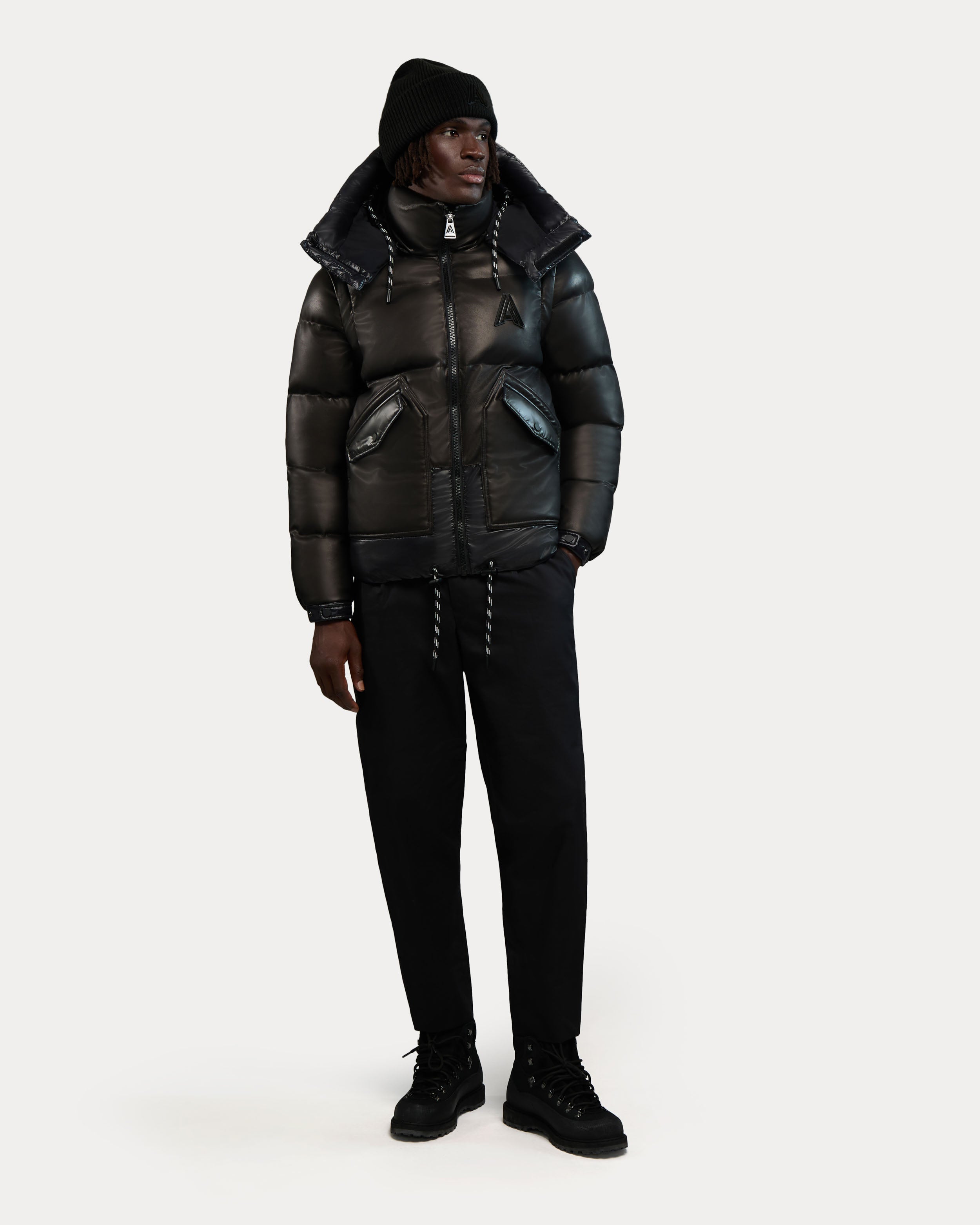 Megeve Re Unisex 2-in-1 Relaxed Fit Puffer in Vegan Leather