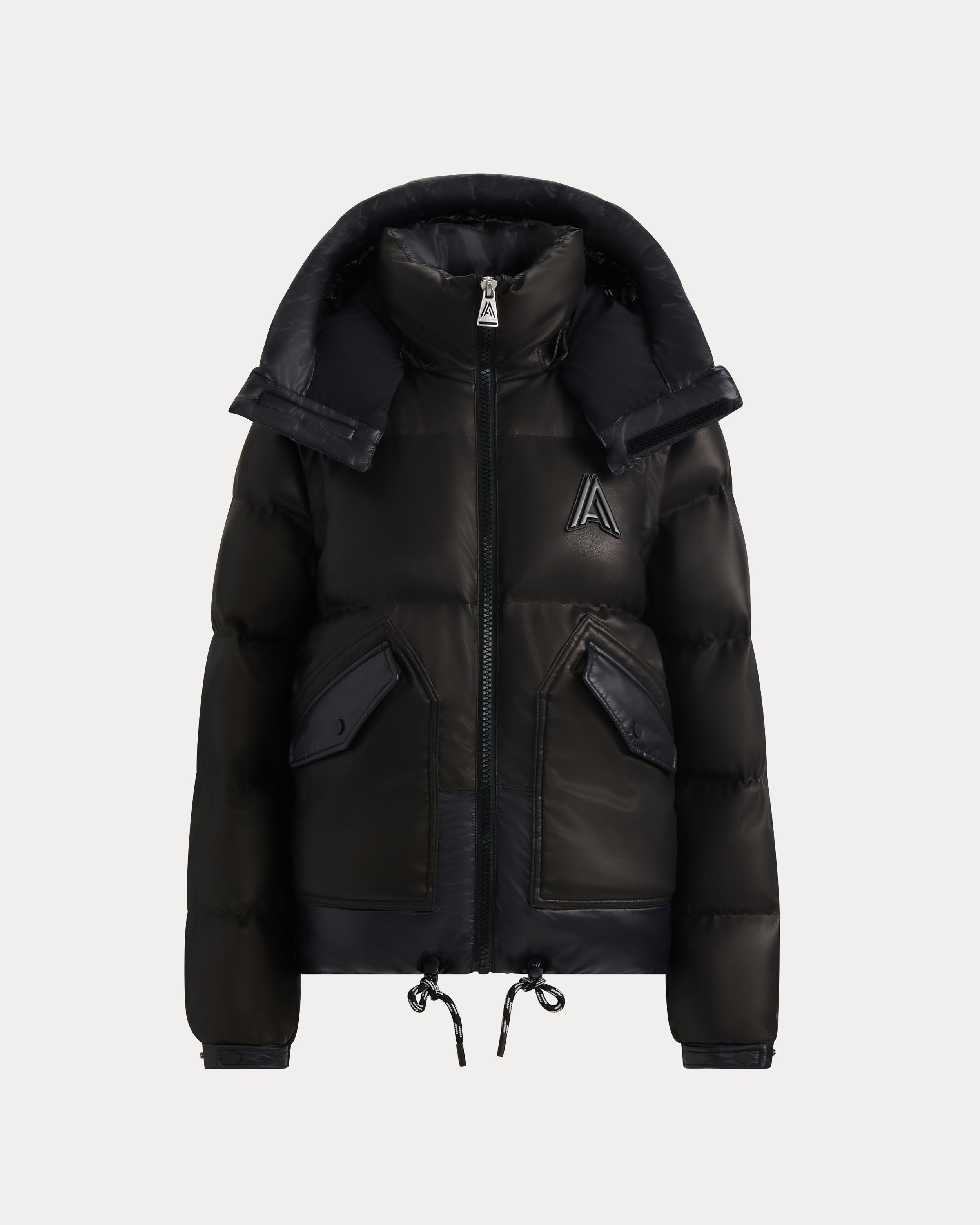 Megeve-Re Unisex 2-in-1 Relaxed Fit Puffer in Vegan Leather