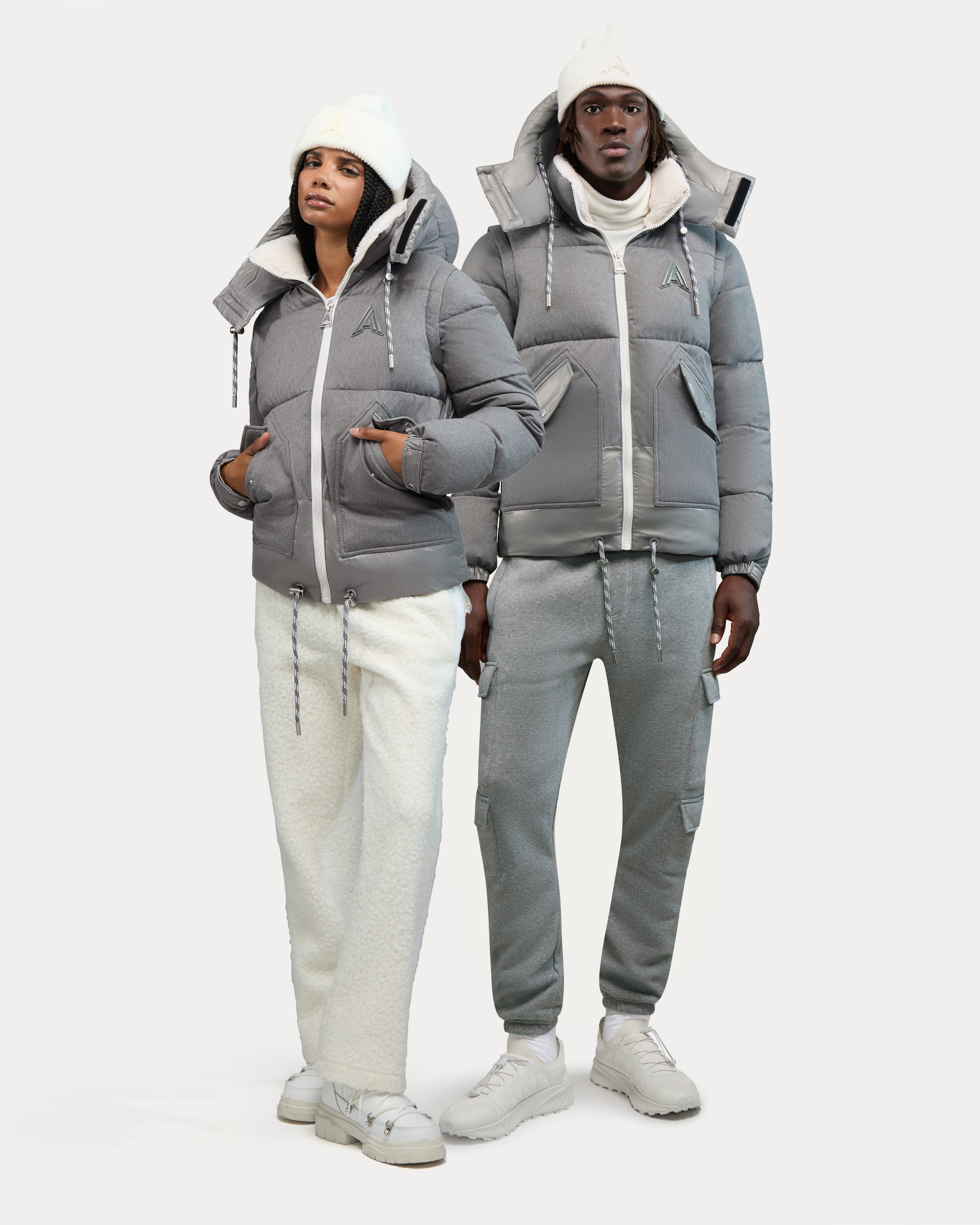 Megeve W manteau unisexe 2-en-1 coupe décontractée