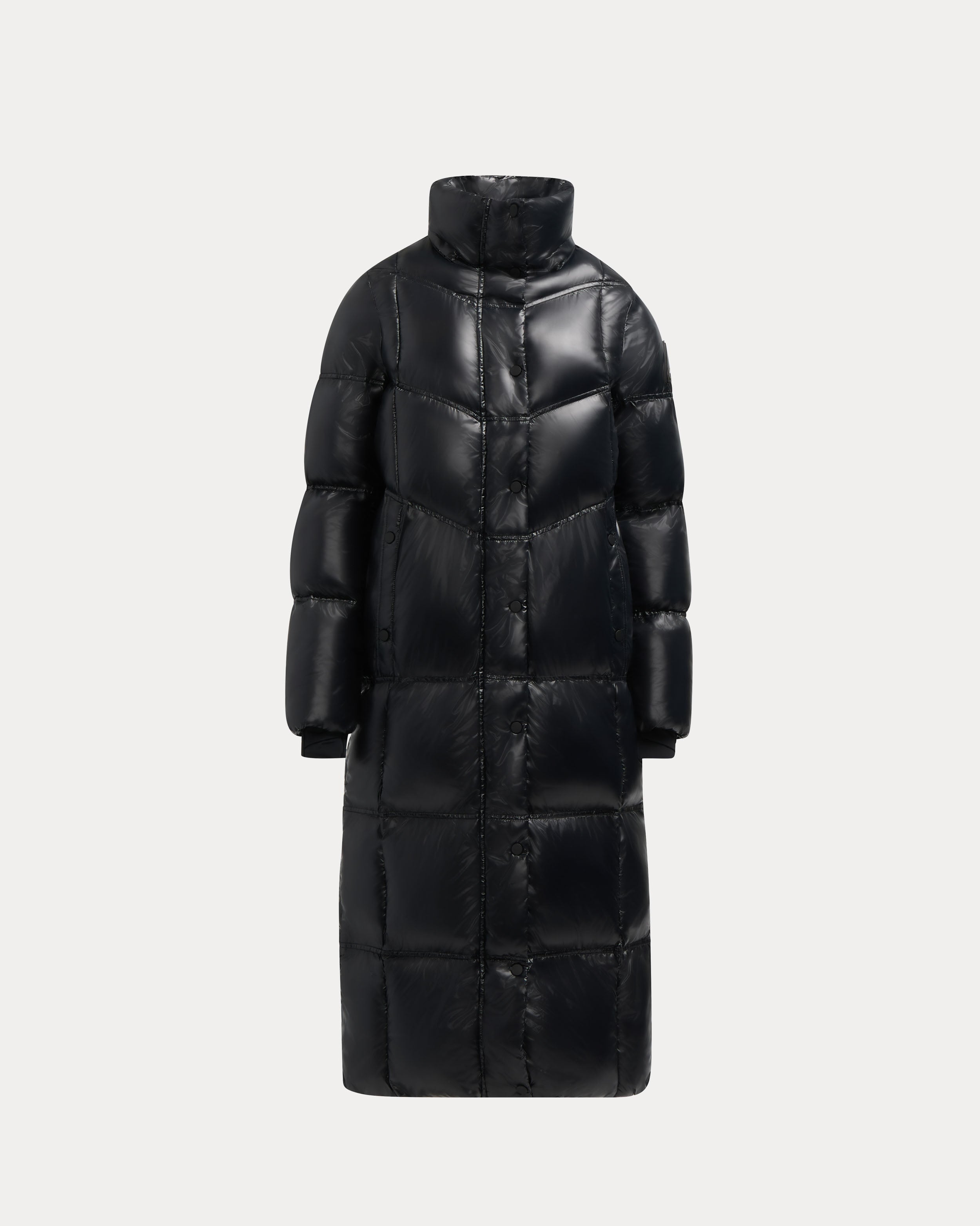 Manteau matelassé long Meribel avec capuchon amovible