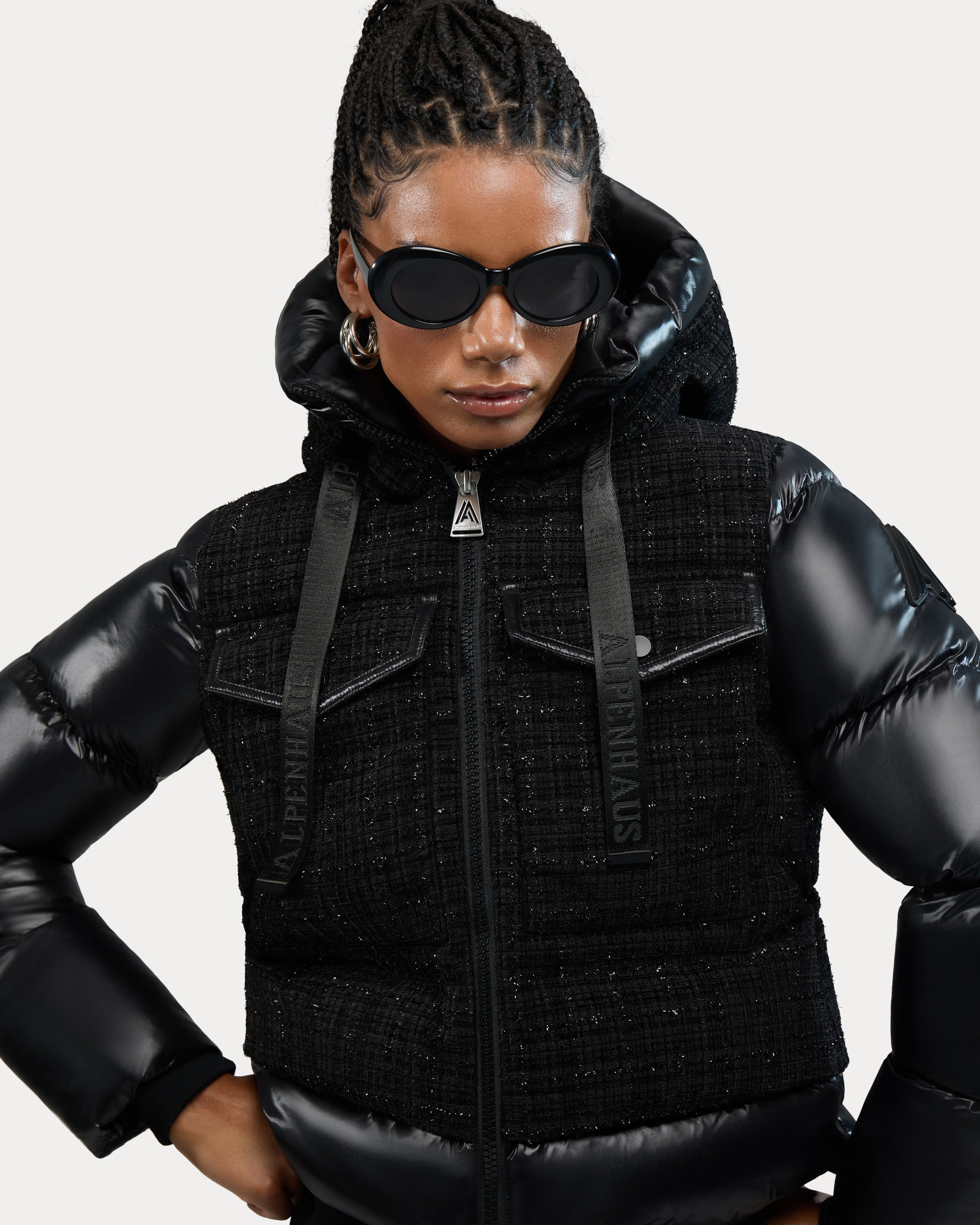 Mongie veste polaire en tissue de laine cardée pour femme