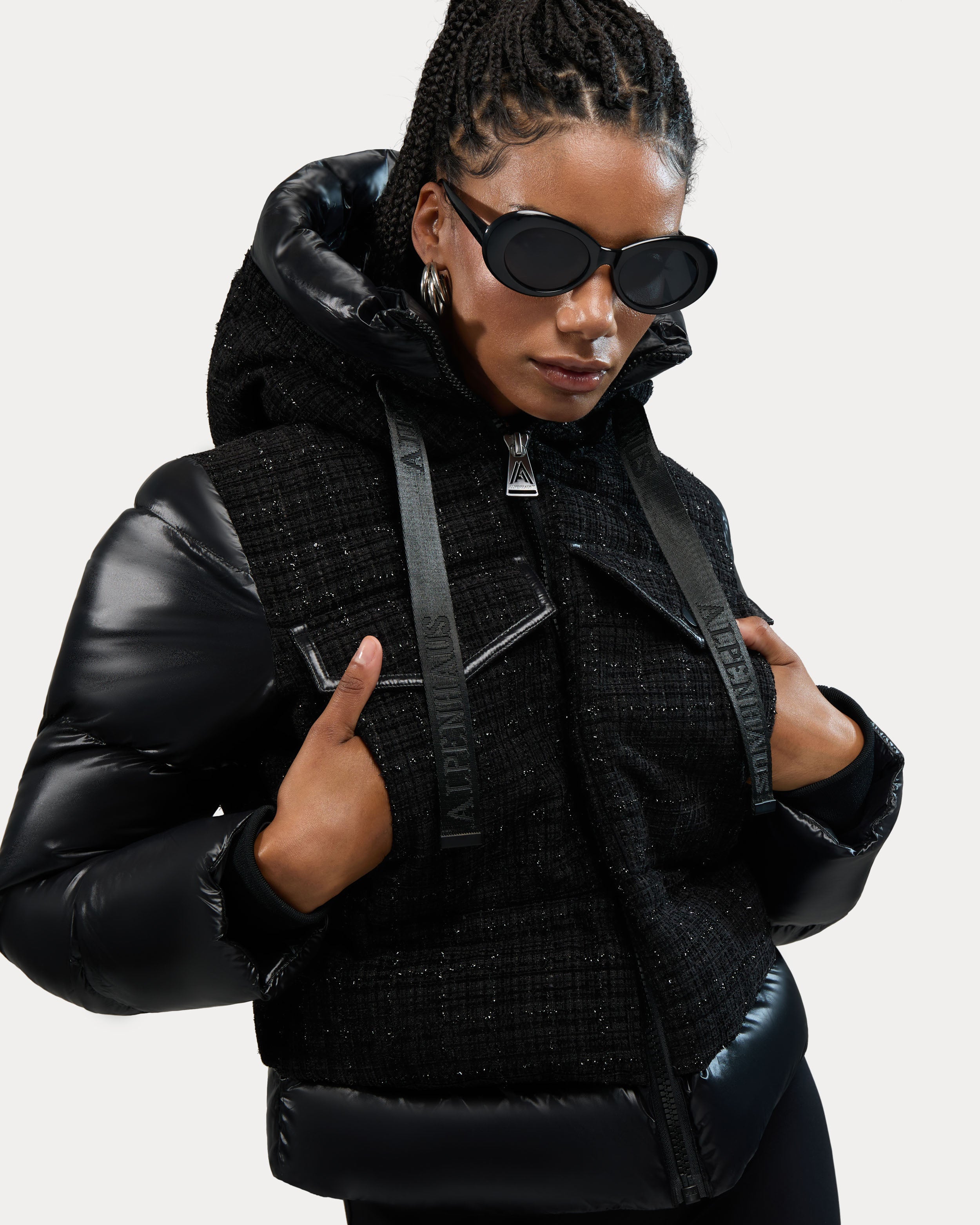 Mongie veste polaire en tissue de laine cardée pour femme