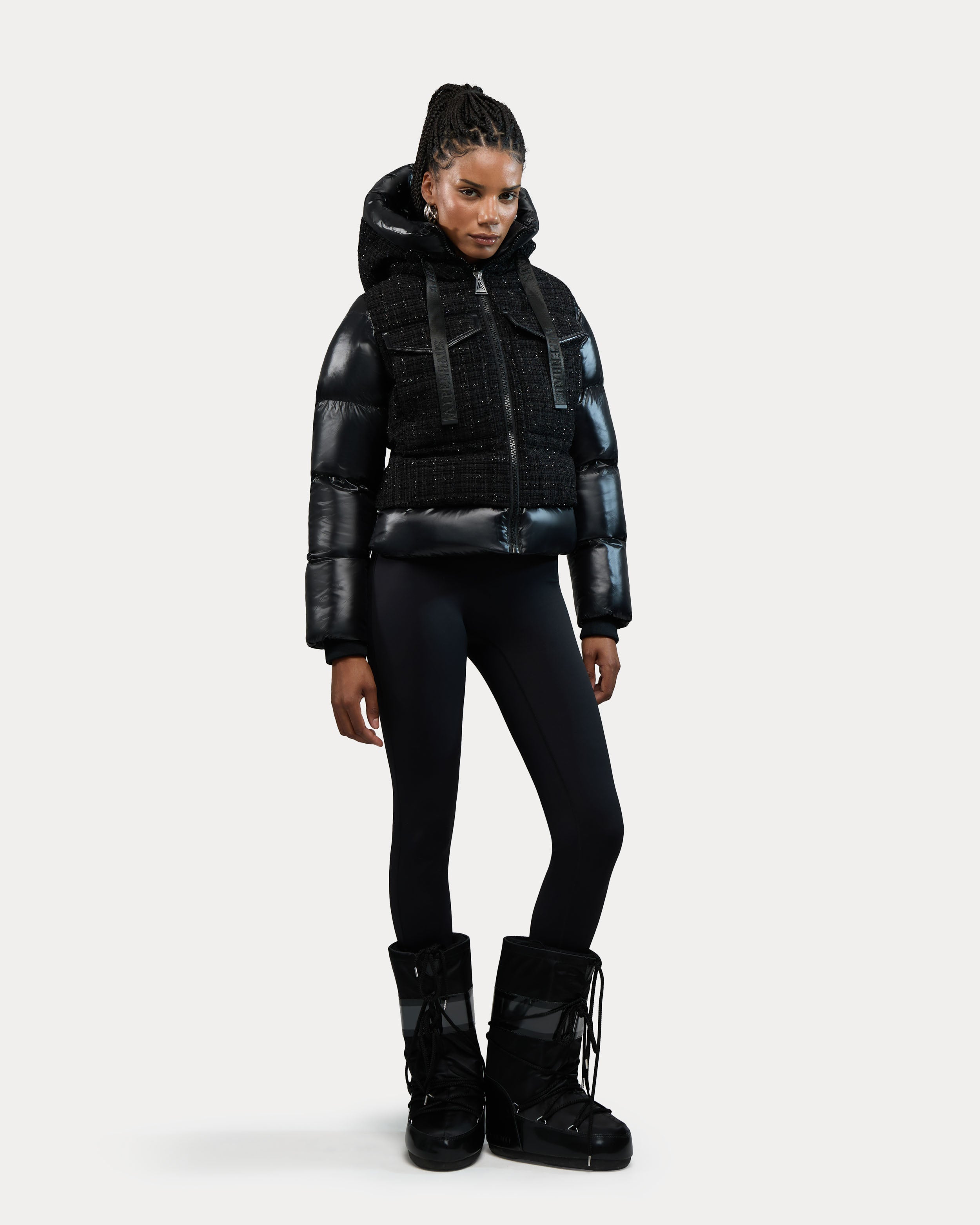 Mongie veste polaire en tissue de laine cardée pour femme