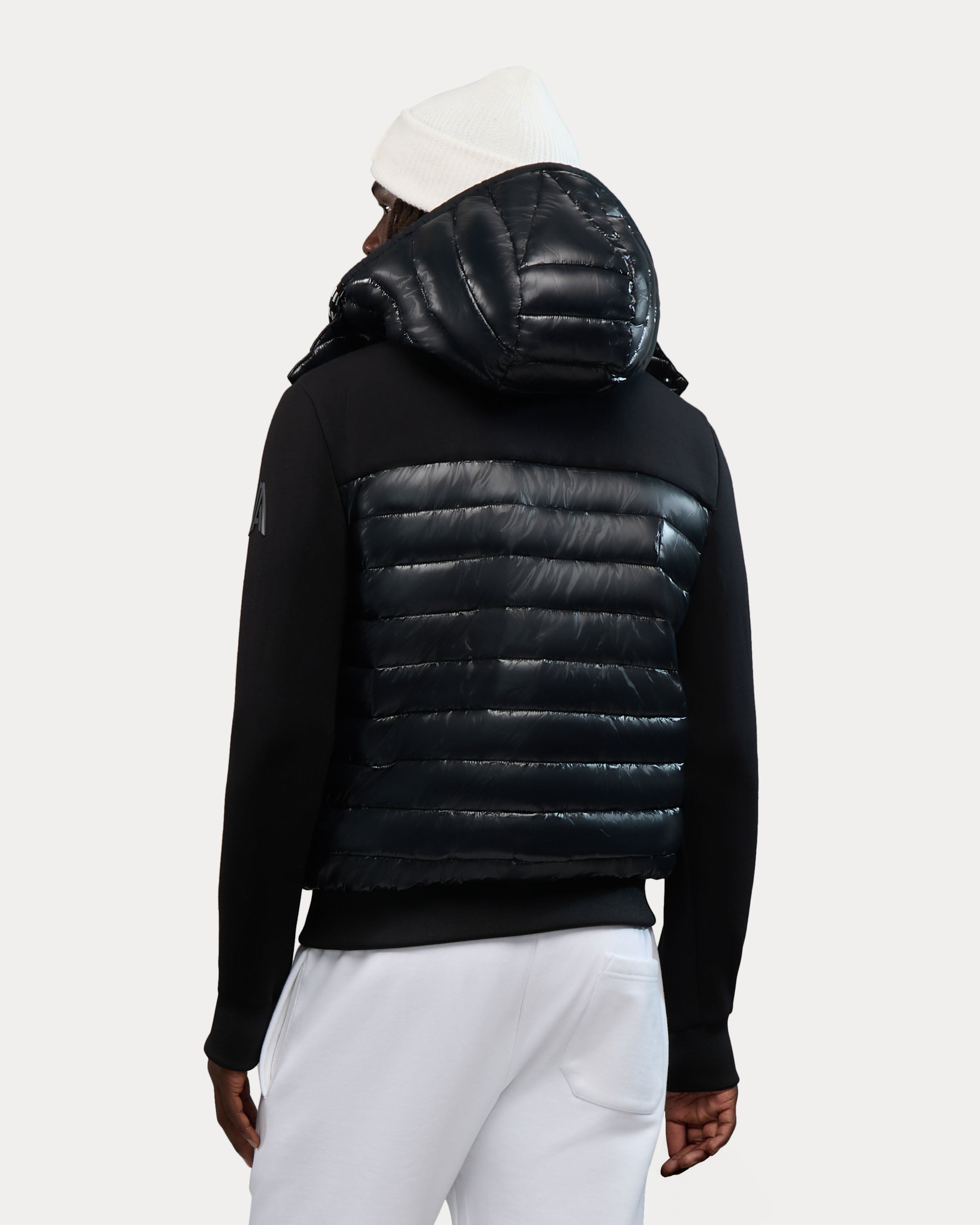 Blouson aviateur léger et hybride en matériaux assortis Nimbus