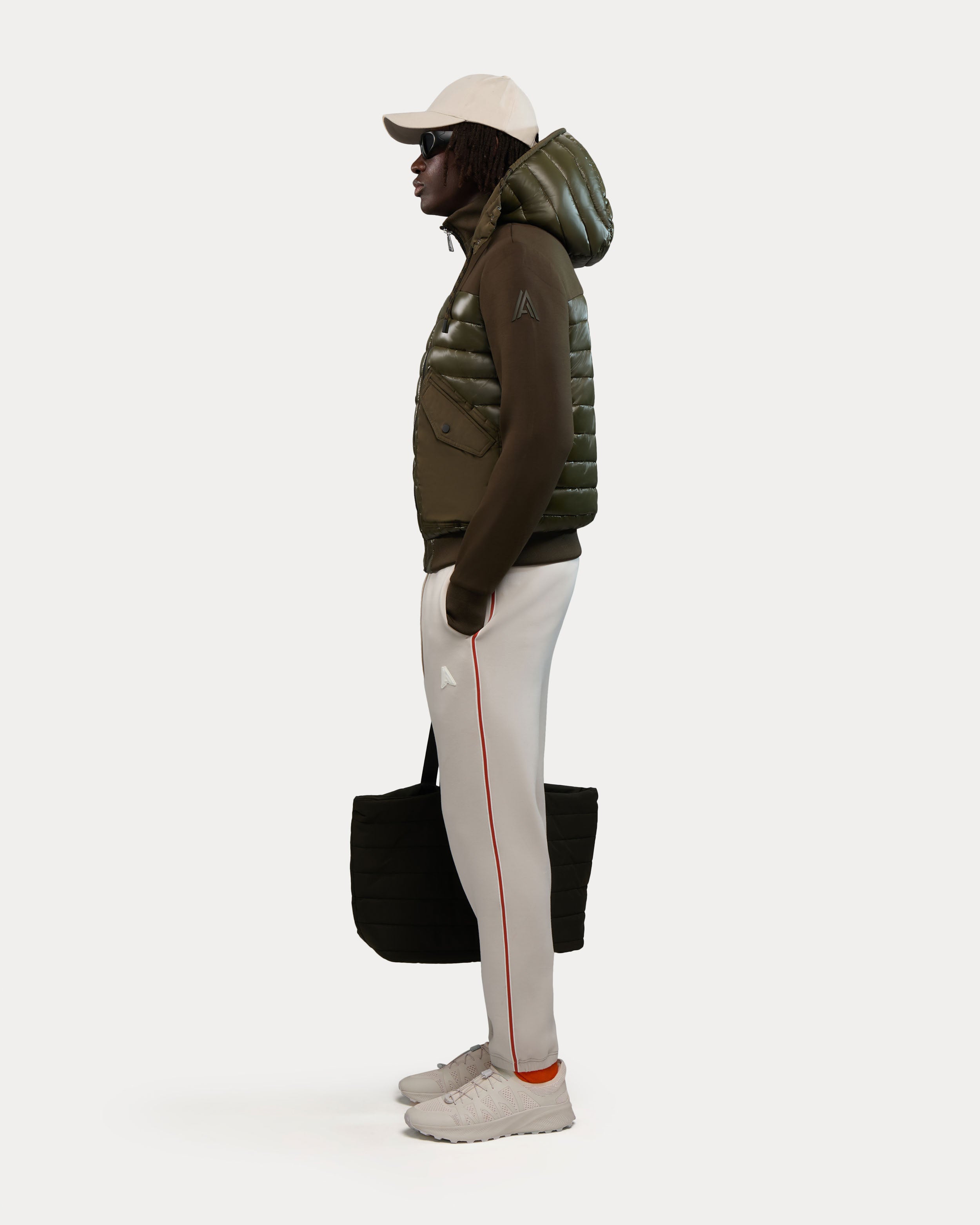 Blouson aviateur léger et hybride en matériaux assortis Nimbus