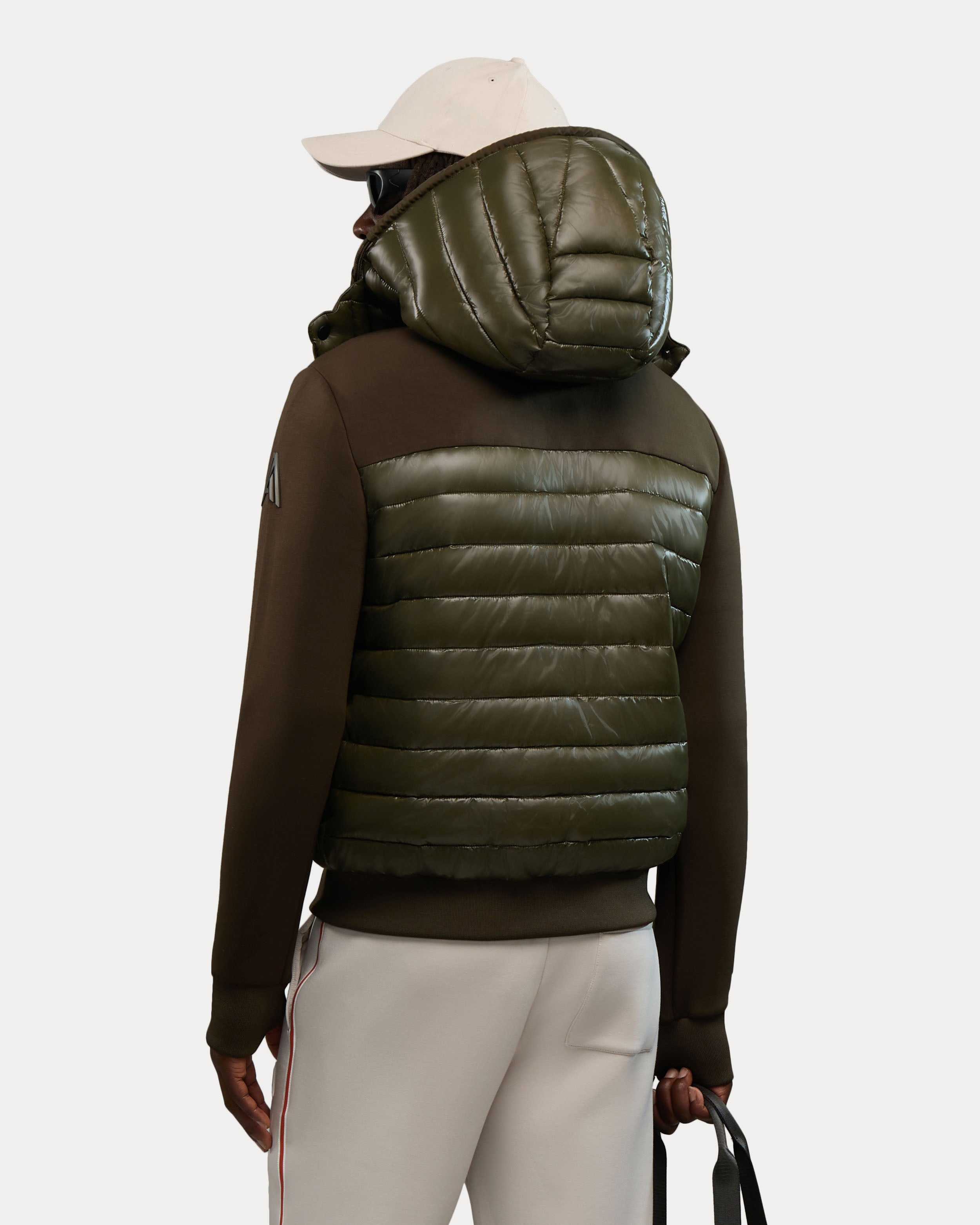 Blouson aviateur léger et hybride en matériaux assortis Nimbus