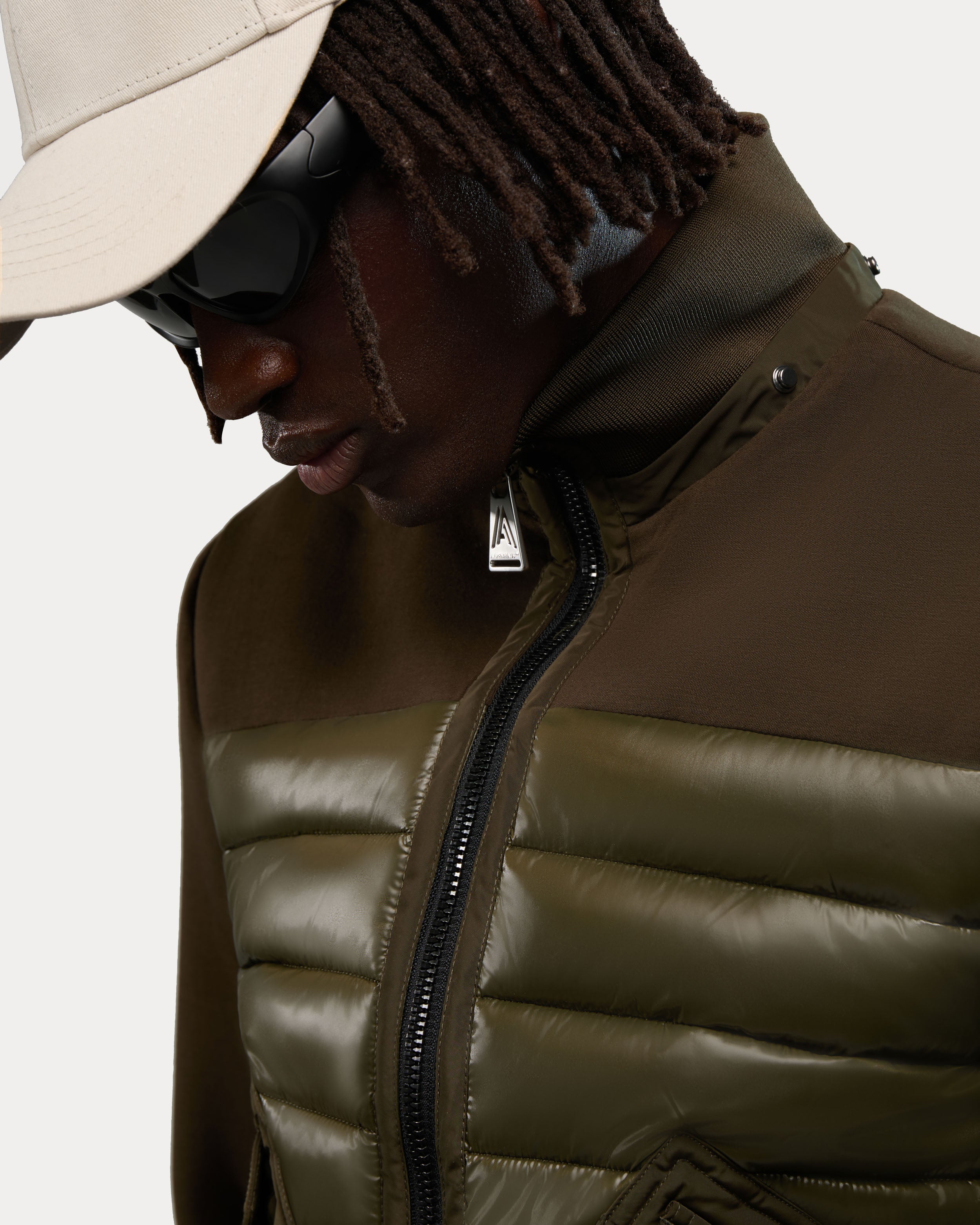 Blouson aviateur léger et hybride en matériaux assortis Nimbus