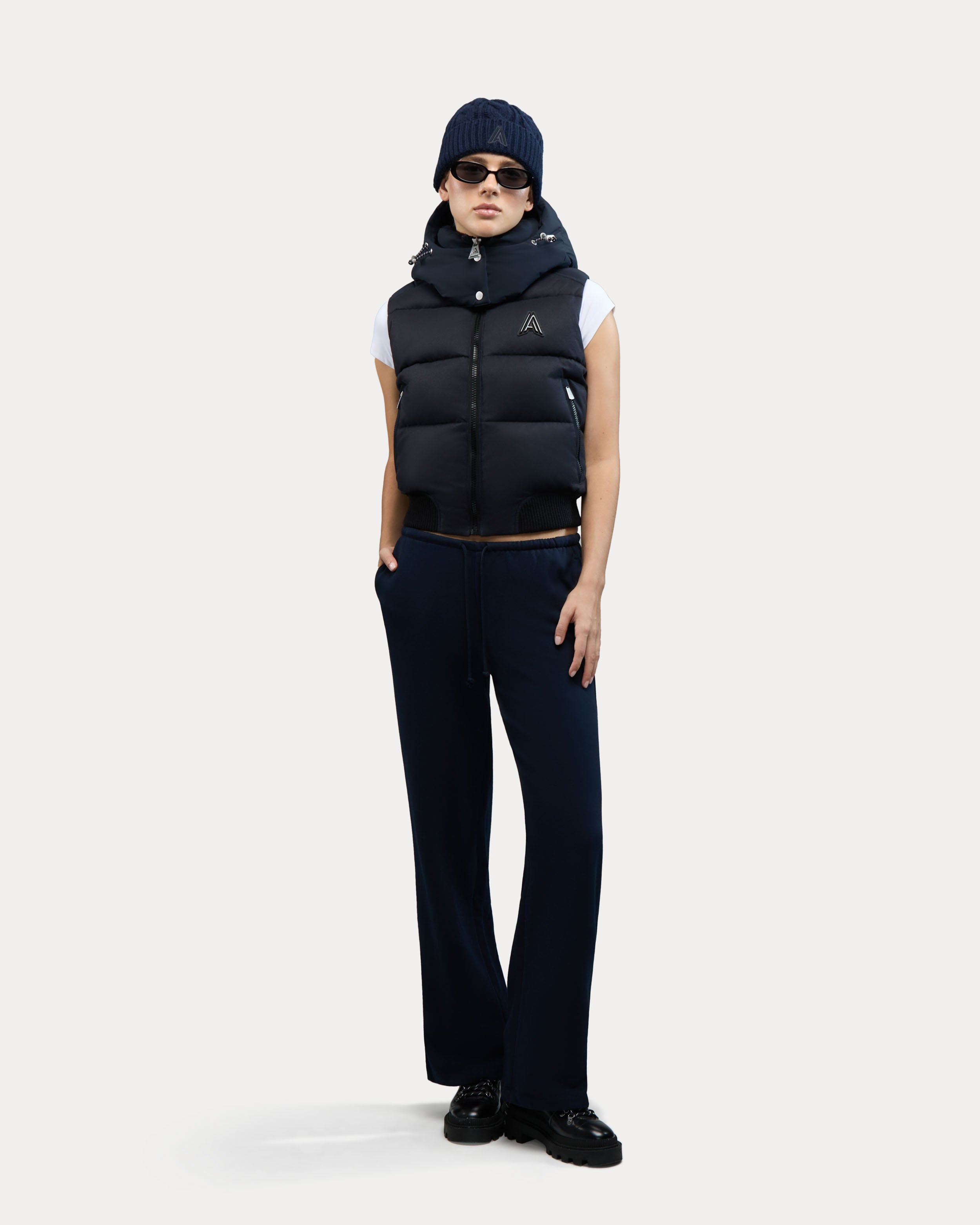 Pariset bomber court avec manches détachables pour femme 