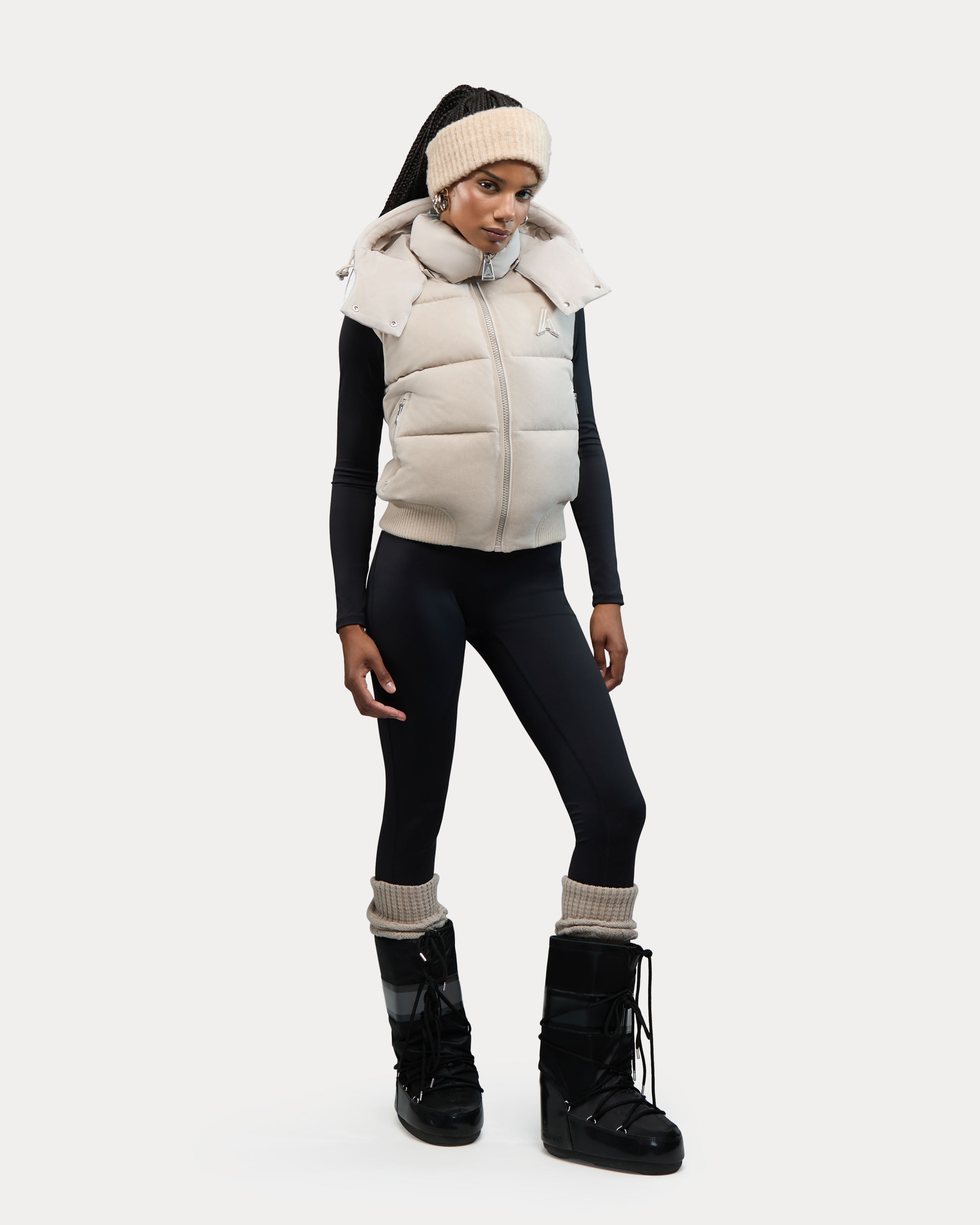 Pariset bomber court avec manches détachables pour femme 