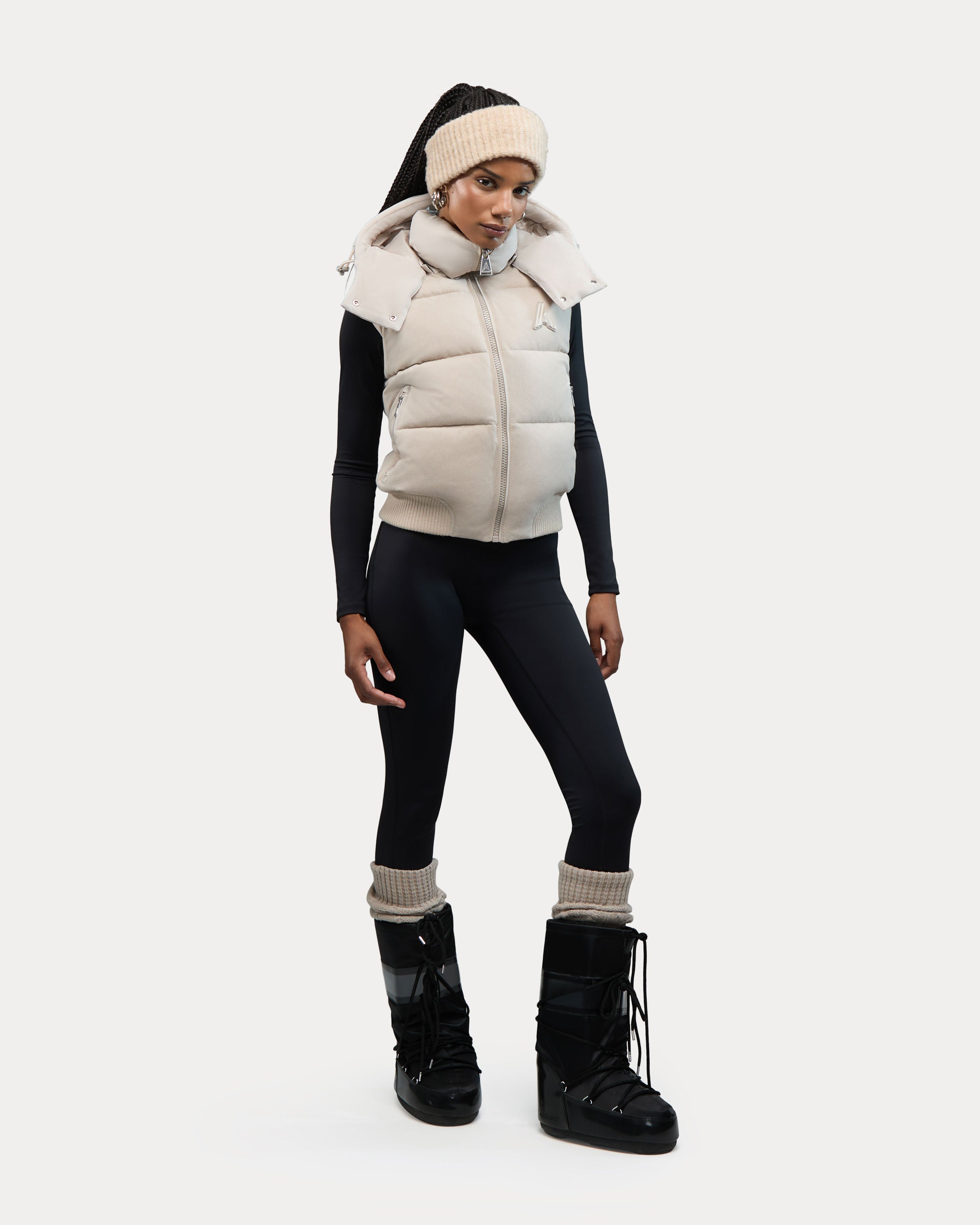 Pariset bomber court avec manches détachables pour femme 