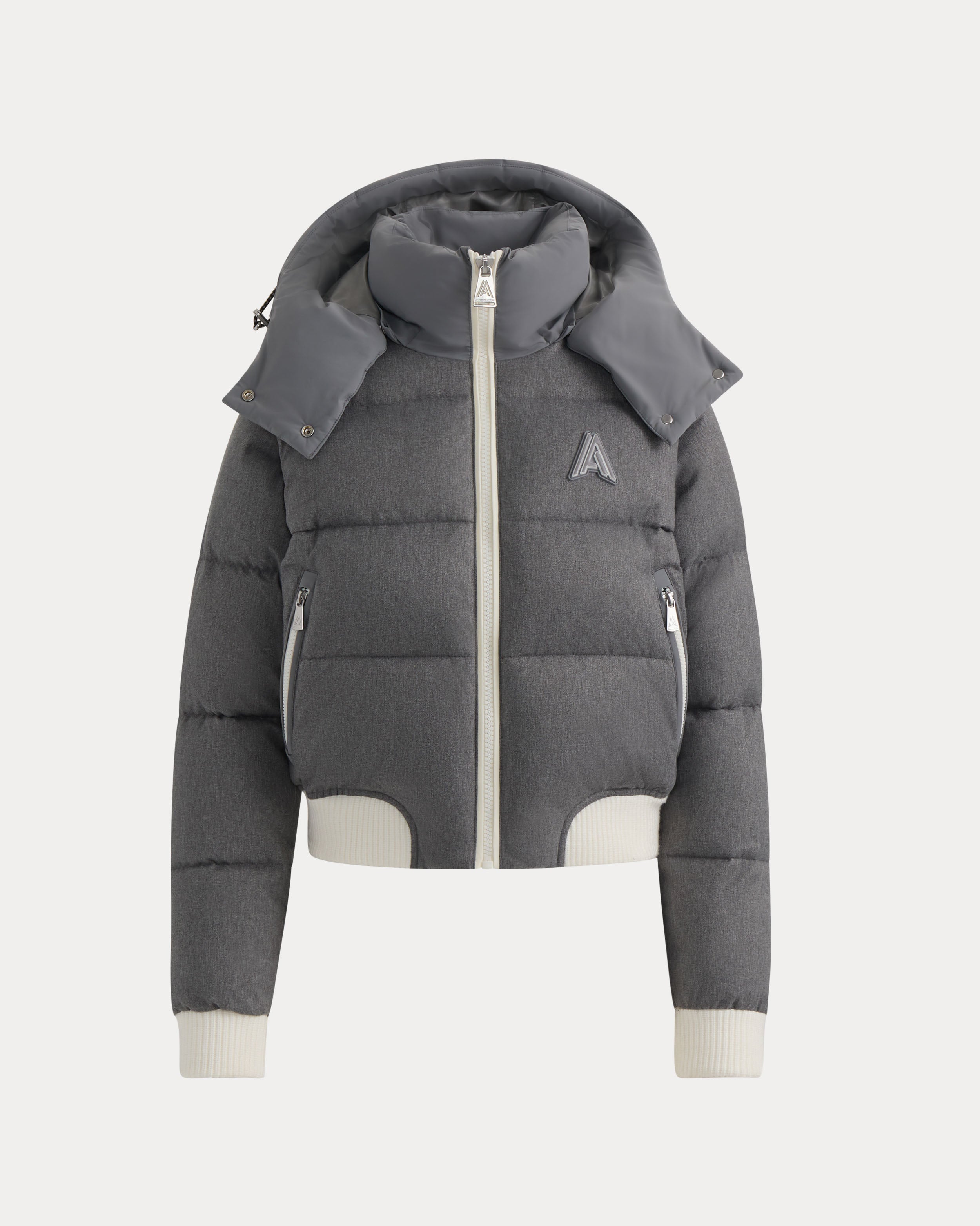Pariset bomber court avec manches détachables pour femme 