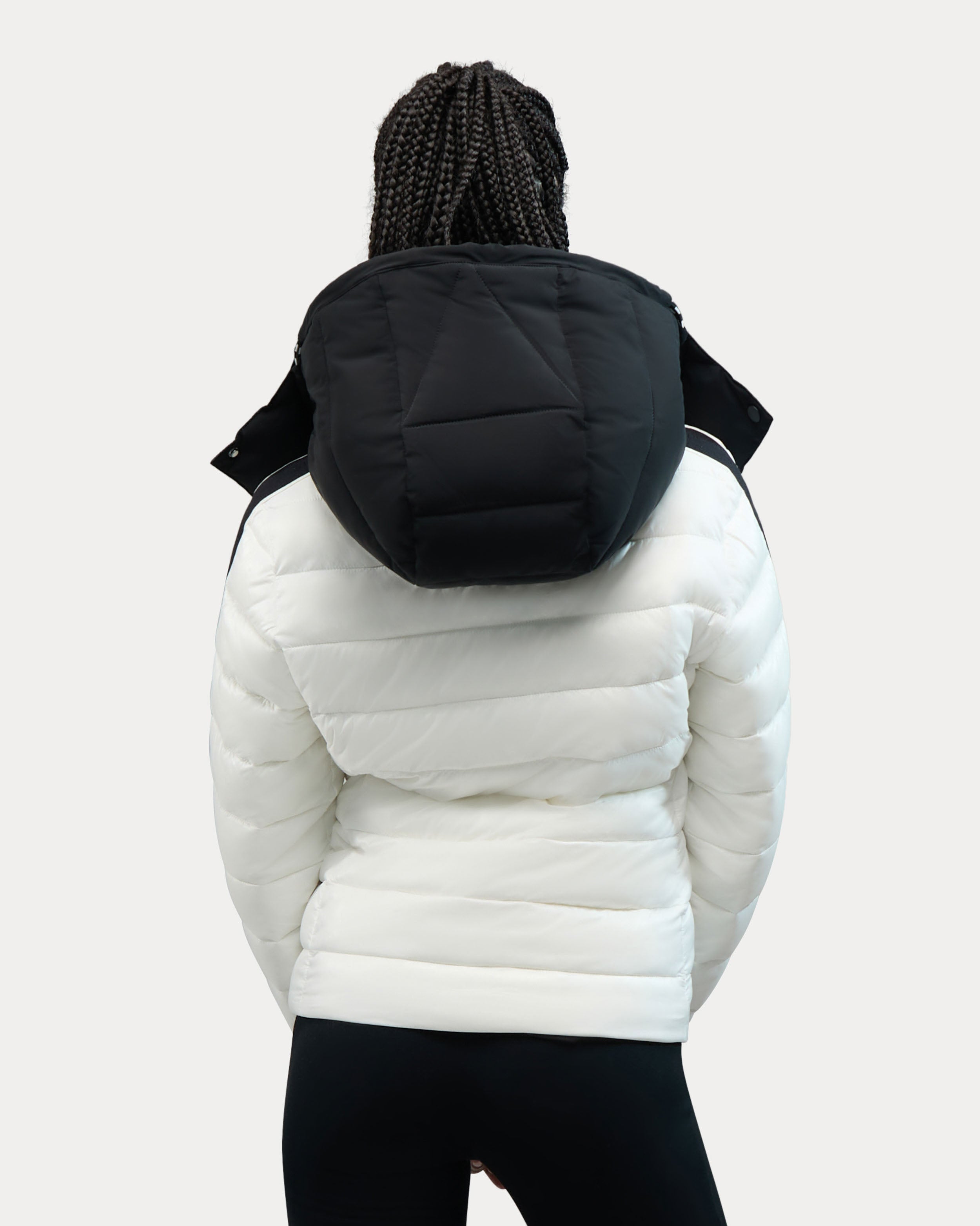 Rousset Lightweight Cinched Puffer Jacket with Contrast Detailing