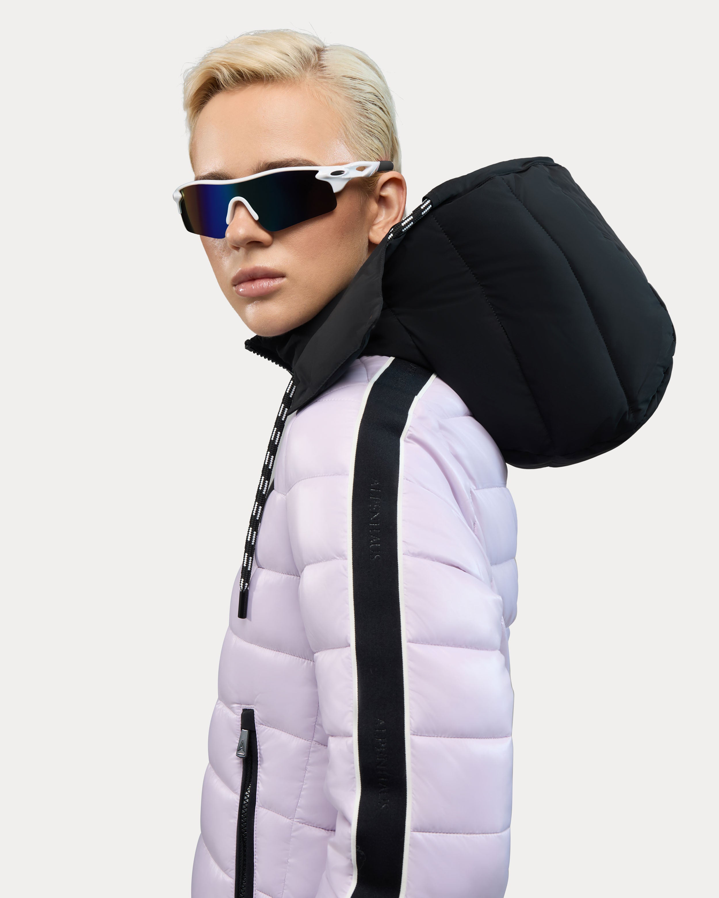 Rousset Lightweight Cinched Puffer Jacket with Contrast Detailing