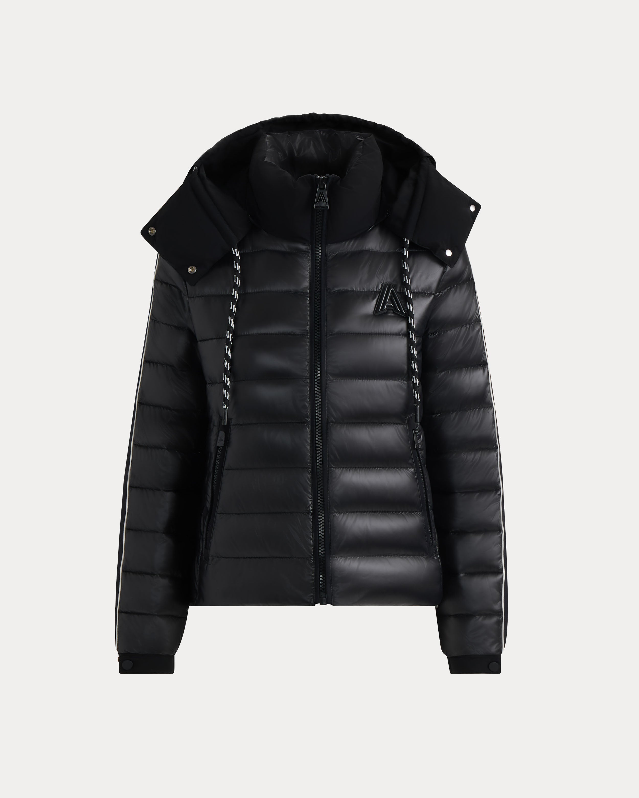 Rousset Lightweight Cinched Puffer Jacket with Contrast Detailing