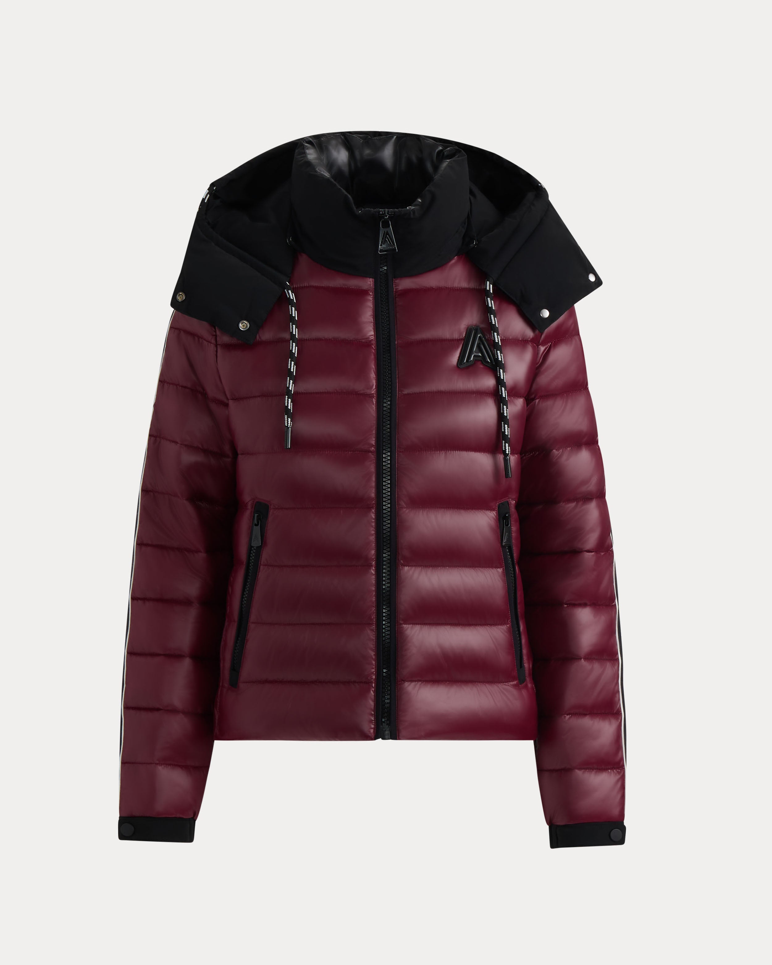 Rousset Lightweight Cinched Puffer Jacket with Contrast Detailing