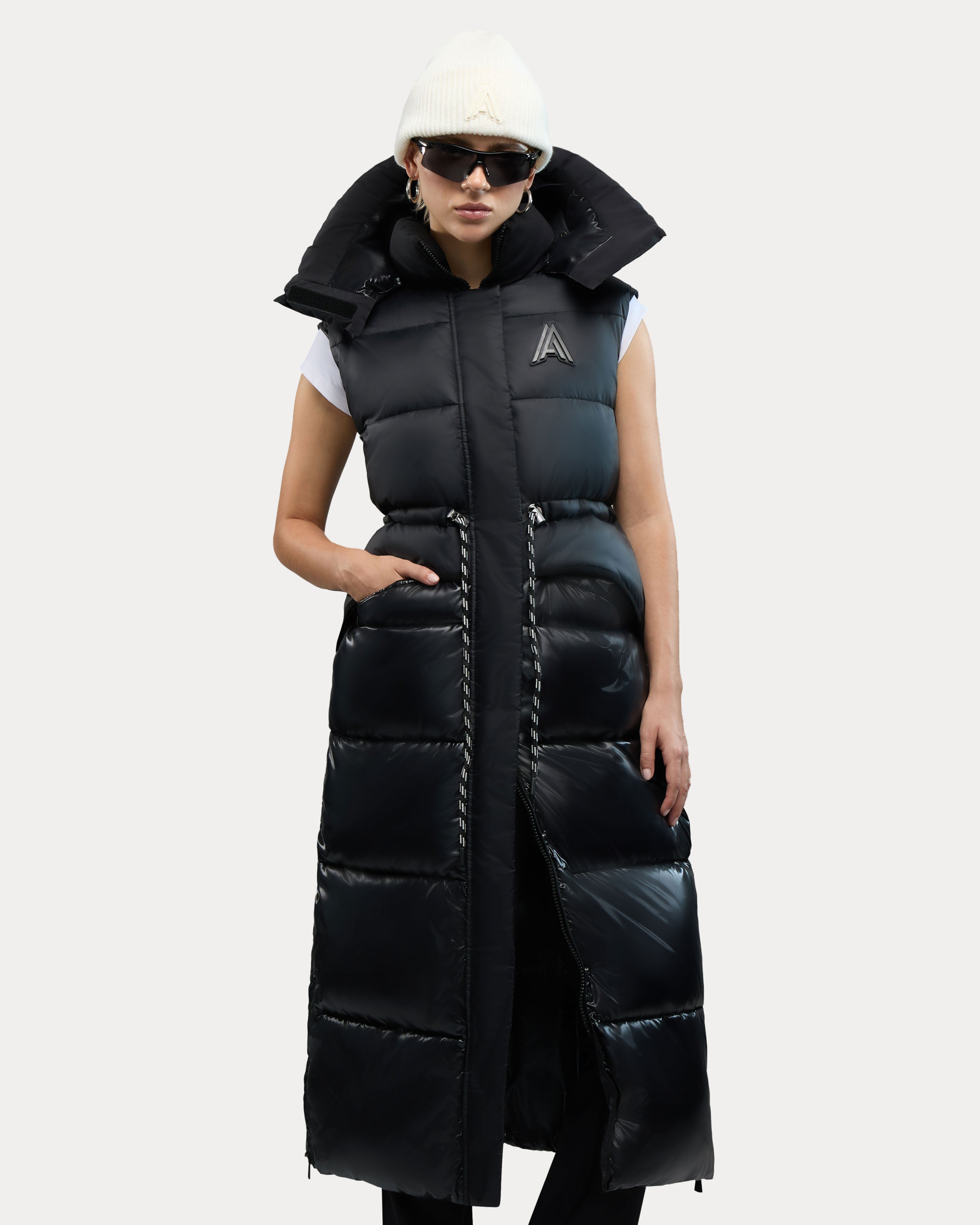 Tingwick 2-in-1 Maxi Puffer with Removable Sleeves