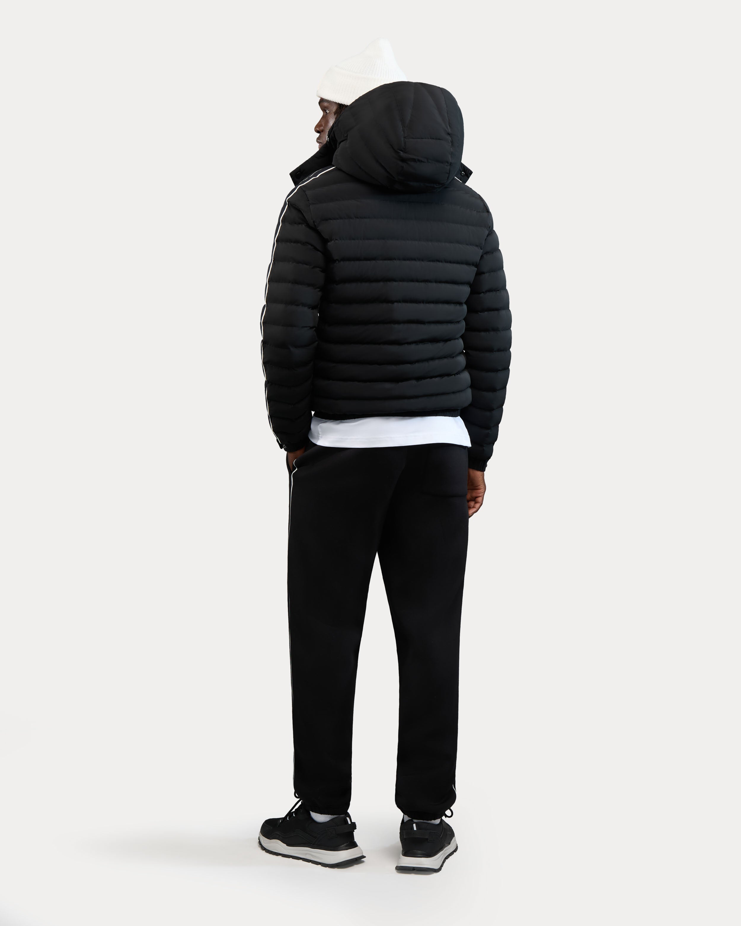 Blouson aviateur matelassé léger Uriage avec capuchon amovible