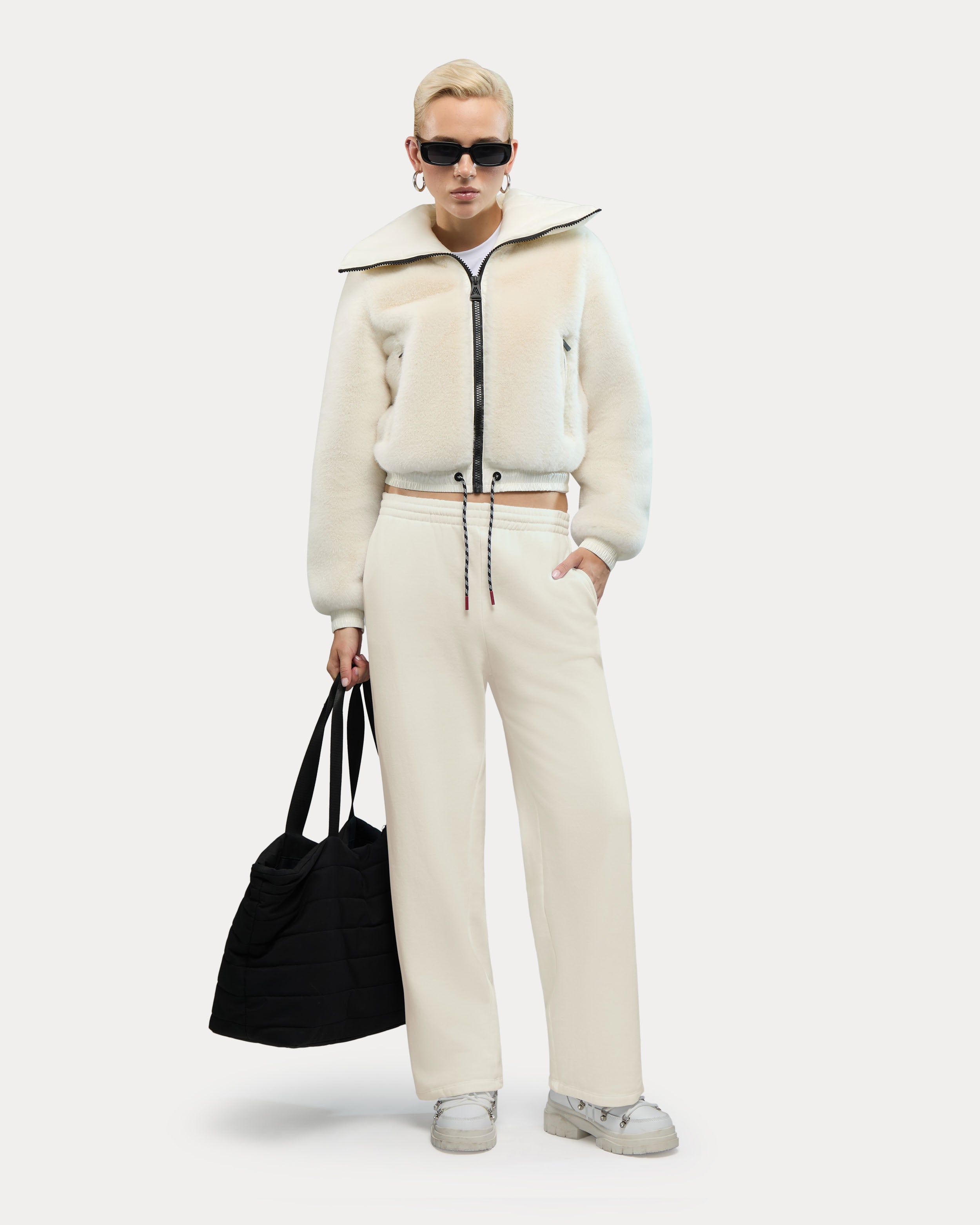 Vanoise Cropped Faux-Fur Puffer Jacket