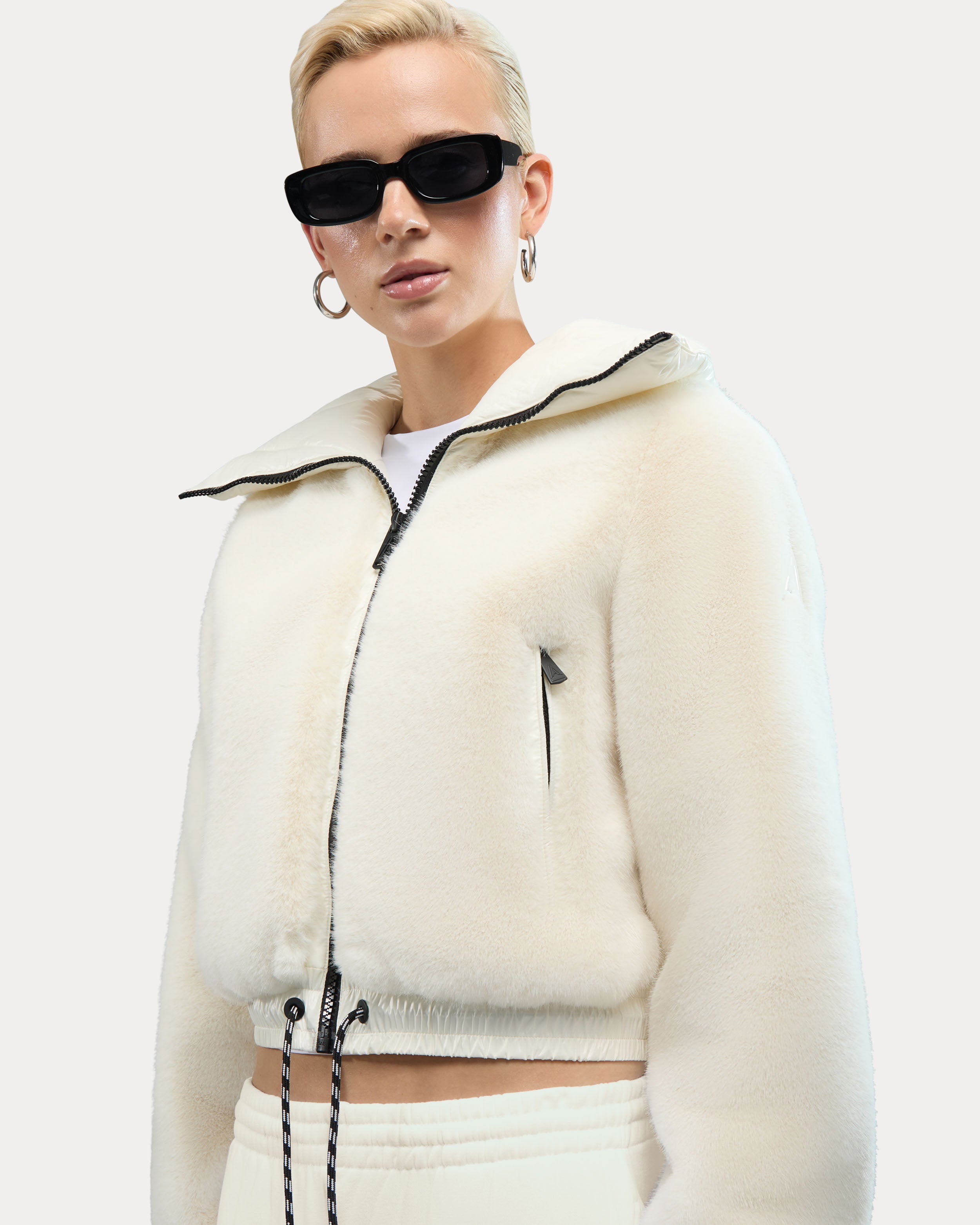 Vanoise Cropped Faux-Fur Puffer Jacket