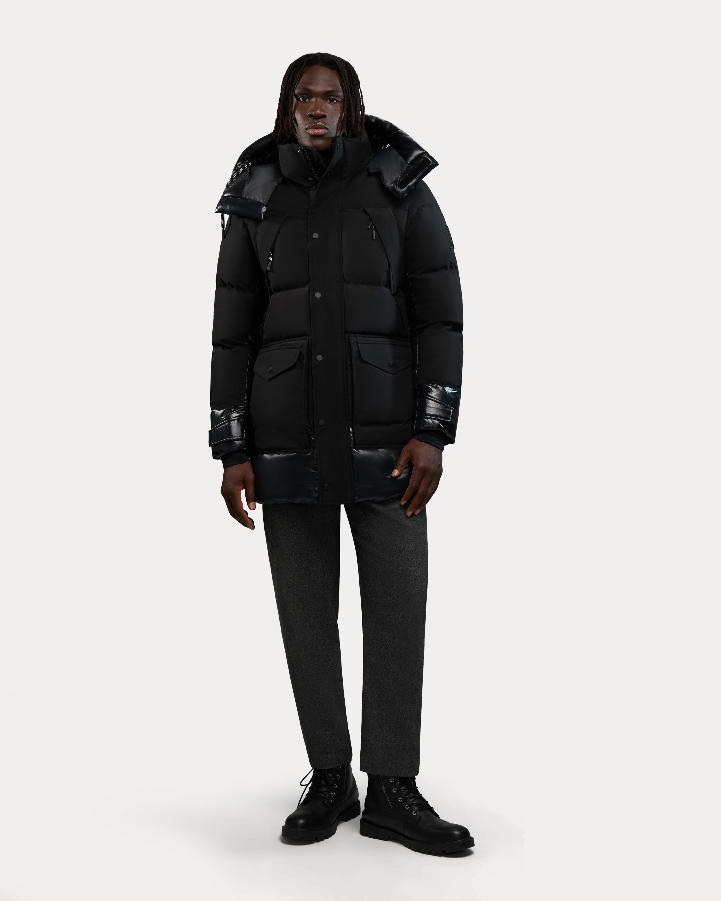 Parka rembourré épais Verenfeld avec capuchon amovible